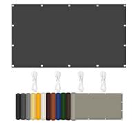 Parasole impermeabile e antivento, 280 x 330 cm, protezione UV, in diverse misure e colori, per giardino, campeggio e attività all'aperto, colore: grigio scuro