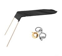 Parasole impermeabile per una persona singola per kayak canoa con protezione UV e facile montaggio per sport acquatici (nero)