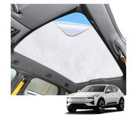 Parasole Macchina Per Volvo Per Polestar 3 2024-presente Tessuto scamosciato per auto Parasole ad assorbimento elettrostatico Isolamento termico(Beige)