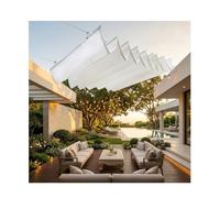 Parasole Ondulato a Forma di U, Telo Esterno in Rete for Tenda a Onda for Terrazza Veranda, Sostituzione della Copertura del Tetto in HDPE Resistente ai Raggi UV(W1.7*L6m/W5.57*L19.68ft)