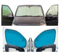 Parasole Parabrezza Auto Parasole Interno Compatibile con VW ID Buzz (2022- Date)(Set Anteriore) Dorso Acqua,Reversibile e Termico