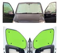 Parasole Parabrezza Auto Parasole Interno Compatibile con VW ID Buzz (2022- Date)(Set Anteriore) Dorso Giallo Fluorescente,Reversibile e Termico