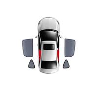 Parasole Parabrezza Auto Per Estima Per Previa Per Tarago 2006-2019 | Parasole Auto Materiale del poliestere a rete magnetica per parabrezza(4pcs Rear Trian)