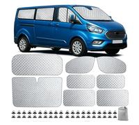 Parasole Parabrezza Interno Auto, Copertura Parabrezza Interno Telo Isolamento termico Auto Antigelo Protezione Solare Per RV (8 PCS F-ord Transit Custom LWB 2012-2025)