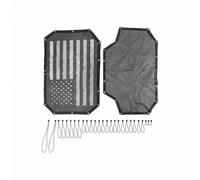 Parasole Parabrezza Per Jeep Per Wrangler JK 4 Porte 2007 2008 2009 2010-2017 Copertura Parasole Tetto Auto Rete Isolante Anti-UV Copertura Parabrezza Auto(F)