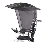 Parasole, parapioggia, tenda elettrica per sedia a rotelle, protezione UV, con clip per ombrello, adatta per la maggior parte delle sedie a rotelle