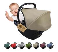 Parasole parasole per seggiolino auto compatibile con Maxi Cosi Cabrio Fix Gruppo 0 + GP (beige mélange)
