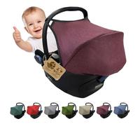 Parasole parasole per seggiolino auto compatibile con Maxi Cosi Cabrio Fix Gruppo 0 + GP (mélange bordeaux)