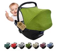 Parasole parasole per seggiolino auto compatibile con Maxi Cosi Cabrio Fix Gruppo 0 + GP (mélange verde chiaro)