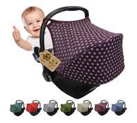 Parasole parasole per seggiolino auto compatibile con Maxi Cosi Cabrio Fix Gruppo 0 + GP (stelle bordeaux)