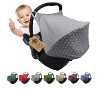 Parasole parasole per seggiolino auto compatibile con Maxi Cosi Cabrio Fix Gruppo 0 + GP (stelle grigio chiaro)