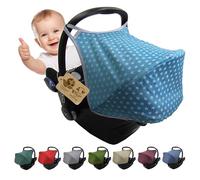 Parasole parasole per seggiolino auto compatibile con Maxi Cosi Cabrio Fix Gruppo 0 + GP (stelle turchese)