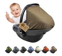 Parasole parasole per seggiolino auto compatibile con Maxi Cosi Pebble Gruppo 0+ (marrone chiaro) + KP
