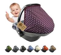 Parasole parasole per seggiolino auto compatibile con Maxi Cosi Pebble Gruppo 0+ (stelle bordeaux) + KP