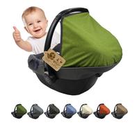 Parasole parasole per seggiolino auto compatibile con Maxi Cosi Pebble Gruppo 0+ (verde chiaro) + KP