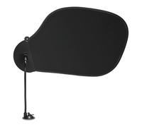 Parasole per auto, 57,9 x 36,1 cm, regolabile, in rete, per finestrini laterali, blocca la luce della scrivania e blocca la luce della scrivania, riduce i riflessi, con clip o supporto a ventosa, nero