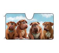 Parasole per Auto Anti-UV Copri Parabrezza per Car Portabile Copri Vetro Car Universale per SUV Camion Estate Famiglia Dogue De Bordeaux M