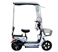 parasole per auto elettriche， regalo per la festa Ombrello pieghevole for bicicletta elettrica, completamente chiuso, con tettuccio trasparente(A)