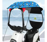 parasole per auto elettriche， regalo per la festa Telo copriauto trasparente for auto elettrica, scooter elettrico, protezione da sole, pioggia e vento(Blue,A)