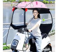 parasole per auto elettriche， regalo per la festa Telo copriauto trasparente for auto elettrica, scooter elettrico, protezione da sole, pioggia e vento(Pink,A)