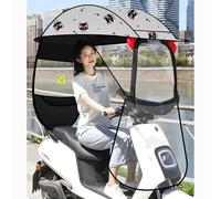 parasole per auto elettriche， regalo per la festa Telo copriauto trasparente for auto elettrica, scooter elettrico, protezione da sole, pioggia e vento(Grey,A)
