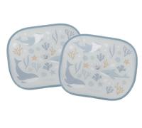 Parasole per auto per bambini – 2 tendine parasole UV, blu