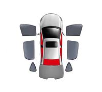 Parasole per auto per Porsche MACAN 2019-2023, parasole per finestrino anteriore e posteriore, tenda visiera in nylon magnetica personalizzata,AII-Black-7PCS