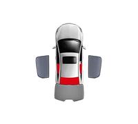 Parasole Per Auto Per VW Per POLO Hatchback 2019-2024 Auto Parasole Parabrezza Anteriore Tenda Lato Posteriore Finestra Tenda Da Sole Visiera Tendine Parasole Auto(3PCS)