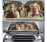 Parasole per Auto Pieghevole Parasole Auto Parabrezza Portabile Copri Parabrezza per Car Universale per SUV Camion Estate Cavallo con La Fascia Nasale Che Guida con Guida A Sinistra L