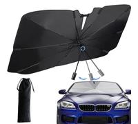 Parasole per auto, pieghevole, parasole per auto, protezione dai raggi UV, isolamento termico, protezione solare per interni, parabrezza, per la maggior parte delle auto, SUV, MPV, camion, S (120 x 65