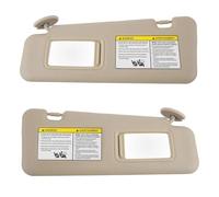 Parasole per auto Visiera parasole per Toyota per Highlander 2008-2013 con specchietto di cortesia per bloccare la luce solare 74320-48500-B0(Beige a Pairs)
