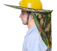 Parasole per casco ad ala piena, ombra per collo di casco, parasole in rete per casco rigido - Parasole traspirante per il collo, parasole ad alta visibilità con ala completa, visiera per casco d