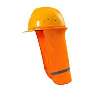 Parasole per casco protettivo da sole, protezione confortevole per il collo, per varie dimensioni della testa, con strisce riflettenti per casco rigido ad alta visibilità
