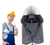 Parasole per casco protettivo | Protezione UV fissa il casco con asciugatura rapida, protezione solare facile da indossare per prevenire danni al calore in cantieri esterni