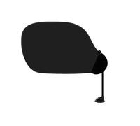 Parasole per computer portatile con clip e ventosa, 58 x 36 cm, flessibile, pieghevole, visiera da scrivania, viene utilizzata per ridurre l'intensità della luce solare