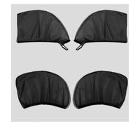 Parasole per Con 4 Pezzi Finestra Privacy Universale Mest Zanzariera Protezione UV Parasole Laterale Visiera Per Auto Calza parasole auto(Whole car 4PC)