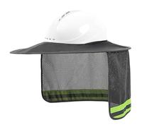 Parasole per elmetto protettivo, Parasole per elmetto protettivo a tesa intera con protezione per il collo, Visiera per ad alta visibilità con striscia riflettente, Accessori tra