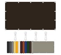 Parasole per esterni, 100 x 100 cm, protezione dai raggi UV, per patio, cortile e giardino, include corde di fissaggio, colore: marrone