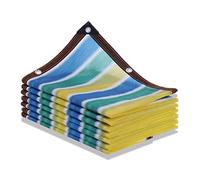 Parasole per esterni a righe resistente ai raggi UV con occhielli rinforzati per isolamento termico del tetto del giardino, perfetto per ponti e cortili