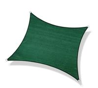 Parasole per esterni, protezione dai raggi UV, rettangolare, con bordi rinforzati al 95%, anelli a D in acciaio inox, perfetto per patio, prato e terrazza (6,1 x 4 m)
