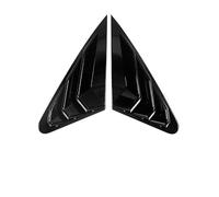 Parasole per finestrini laterali auto Adatto per A4 B8 Berlina 2009-2016 Carbon Look 2 pezzi Car Rear Louver Window Side Shutter Cover Trim Sticker Vent Scoop(Gloss Black)