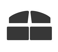 Parasole Per Finestrini Laterali Auto Pellicola Protettiva Magnetica Per Finestrini Laterali Auto Parasole Protezione Estiva Auto Rete Traspirante Contro(Front Rear 4pcs)