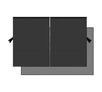 Parasole Per Finestrini Laterali Auto Pellicola Protettiva Nera A Doppio Strato Con 10 Magneti Protezione Magnetica Per Finestrini Anteriori E Posteriori(Rear)