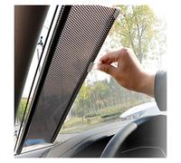 Parasole per finestrino auto, parasole a rullo per auto, parasole retrattile per finestrino laterale, parasole isolante termico automatico avvolgibile, 2 pezzi senza alghe (colore: nero, dimensioni