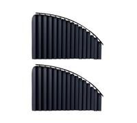 Parasole Per Finestrino Laterale Dell'auto, Tenda Telescopica Automatica, Scudo Termico Pieghevole, Privacy Con Blocco UV Per SUV Berlina Auto Anteriore(Black Front 2pcs)