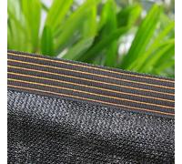 Parasole per giardino, protezione solare, vela parasole rettangolare multifunzionale, rete, paralume traspirante, protezione per piante, fiori, patio, nero, 4 x 7 m