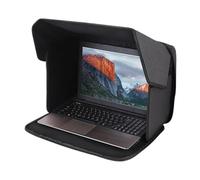 Parasole Per Laptop Da 14" E Copertura Privacy Pieghevole - Paraluce Antiriflesso 2 In 1 Con Miglioramento Del Contrasto Per Lavoro All'Aperto | Custodia Portatile In Poliestere Ṕer Notebook Da 12-14"