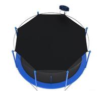 Parasole per letto a molle, progettato per trampolini rotondi da 3 m, con fori perimetrali rinforzati e rete traspirante per un effetto rinfrescante costante (3 m per 8 poli)