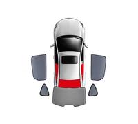 Parasole Per MG Per HS SUV EHS 2018-2024 Parasole Magnetico Auto Visiera Parabrezza Anteriore Tendina Finestrino Posteriore Tendina Parasole In Rete(5PCS Rear Train Back)
