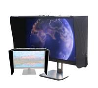 Parasole Per Monitor (27 Pollici), Protezione Per La Privacy Del Computer Desktop, Parasole Con Copertura Su Tutti I Lati, Per Larghezza Del Telaio Esterno Del Monitor 41-66 Cm